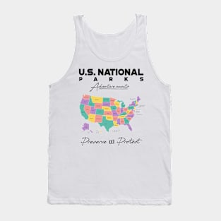 'Hiking US National Parks' Awesome Mountain Gift Tank Top